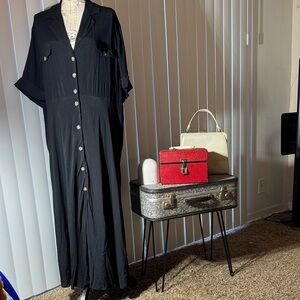 J. Crew Black Maxi Dress